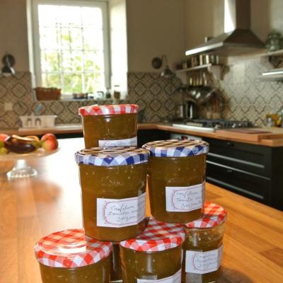 confiture tomates vertes, agrumes et gingembre