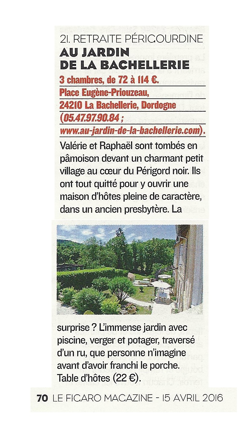 Article figaro magazine